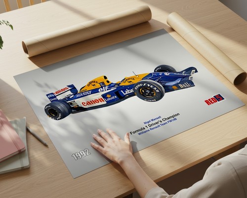 Poster nigel mansell - nigel, f1