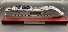 Modellino nave da crociera MSC World America - metallo, nuovo con scatola - edizione inaugurale