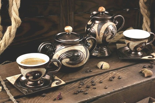 Set caffè ceramica unico - ceramica,