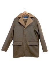 Giacca di pelle uomo marrone M