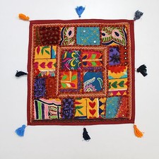 Copricuscino Etnico Vintage Patchwork Home Decor Federe Divano Copricuscino F...