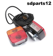 Kit Fanali Posteriore Per Rimorchio Carrelli Roulotte Trattore 7 Poli 7,5 Mt