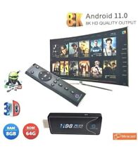 STICK TV TELECOMANDO SMART TV ANDROID 11.0 MINI BOX 8K ULTRA HD 8GB 64GB H98