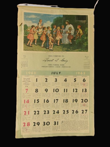 Calendario da parete - lg.,