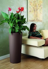 VASO TONDO MODERNO ALTO Ø30xh65 / Ø38xh85cm Con INTERNO ESTRAIBILE+TERRICCIO BIO