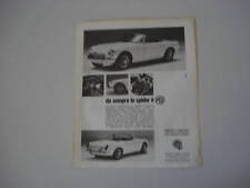 advertising Pubblicità 1966 MG B SPIDER
