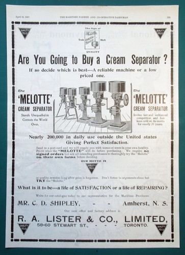 1907 canadian lister ad - canadian,