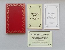 CARTIER Watch Warranty Garanzia Guarantee Set (Unwritten) Les MUST De Cartier