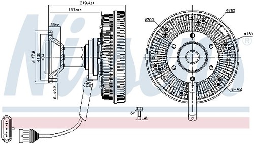 Nissens 86242 frizione - 86242,