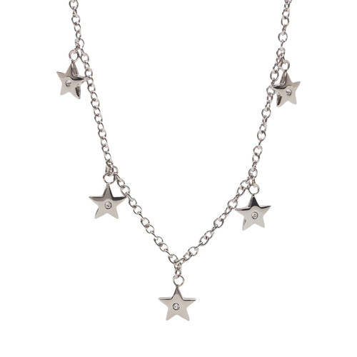 Collana acciaio con - acciaio,