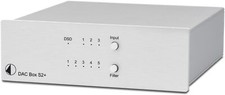 Pro-Ject DAC Box S2+ convertitore D/A 68 kHz/32 bit e DSD256 tramite USB argento