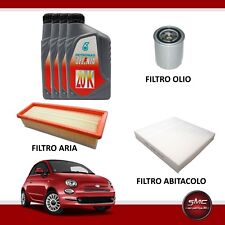 KIT TAGLIANDO 3 FILTRI MISTI + 4LT OLIO SELENIA FIAT 500 1.2 1.4 BENZINA / GPL