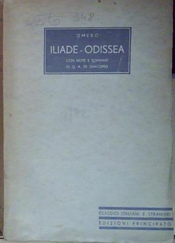 Omero iliade odissea con note - omero,