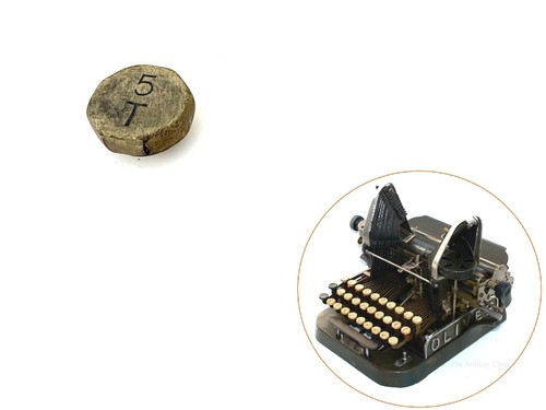 Oliver typewriter t key - oliver,