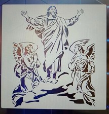 GRANDE CRISTO E ANGELI stencil