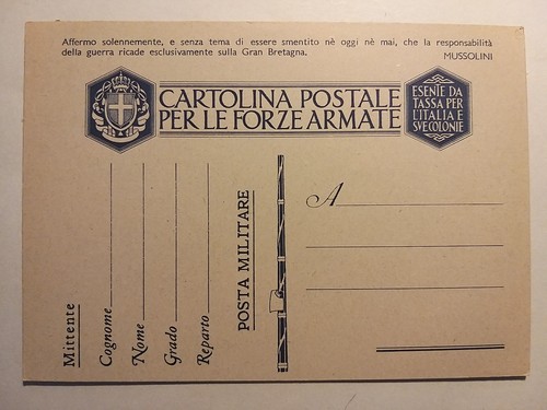 Cartolina postale per forze - cartolina,