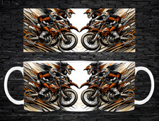 Tazza da motocross 11 oz dirt bike ciclista corsa sport estremi arte caffè tazza da tè