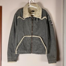 Giacca denim sherpa vintage