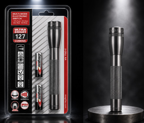 Mag lite mini torcia 2aa - torcia,