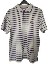 Polo uomo vintage Lonsdale taglia S polo manica corta top a righe