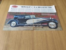 BUGATTI ROYALE COUPE CARROZZERIA MODELLI DATI TECNICI EPOCA