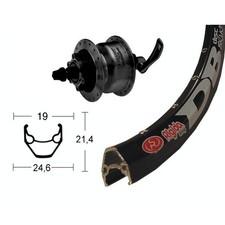 ruota anteriore 28 mozzo