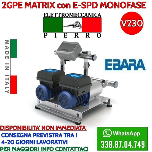 Gruppo pompa pressurizzazione - pompa,