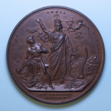 MILANO MEDAGLIA 1881 ESPOSIZIONE AGRICOLTURA INDUSTRIA ARTE FDC BRONZO MEDAL