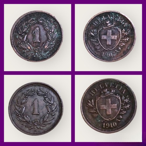 Lotto monete svizzera 1 - lotto, 2