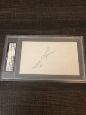 Carta 3x5 firmata Tony Lema