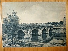 Cartolina b/n RIMINI Ponte Tiberio VG 1953