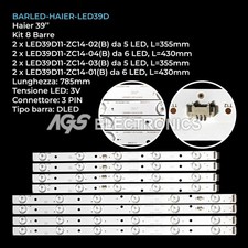 KIT 8 BARRE STRIP LED TV HAIER