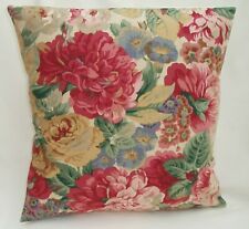 Bellissimo Copricuscino Design Sanderson ROSA e PEONIA Tessuto Rosso Varie Misure