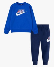  Tuta intera tutina Neonati Bebè Unisex Nike NSW Thrill Crew Pants Set Blu Roya