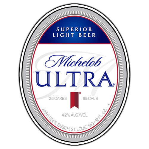 Adesivo michelob ultra logo - ultra,