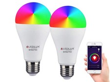 2 Pezzi Lampade LED E27 Wifi