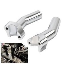 Riser manubrio pullback 4,5" cromato per Harley 1" barra Dyna Softail Road King