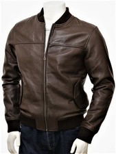 Bomber uomo nuovo giacca pelle