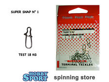 MOLIX SUPER SNAP SIZE 1 MOSCHETTONE 18 KG - SPINNING MARE LAGO FIUME