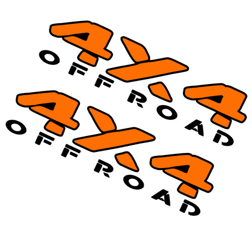 Adesivi 4x4 off road 27x7 - off,