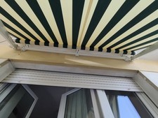 Tenda Da Sole A Bracci 2x2 Metri Verde bosco e beige