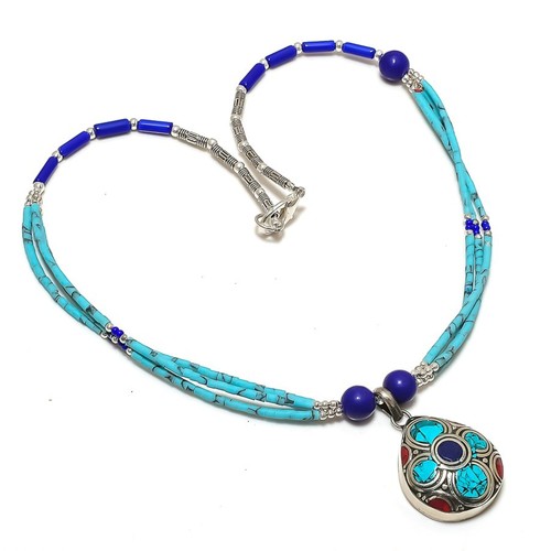 Collana corallo turchese - collana,