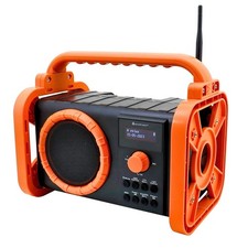 Soundmaster DAB80OR Radio da cantiere da giardino con DAB FM Bluetooth e