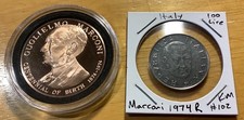 1974 Italy 100 Lire Marconi