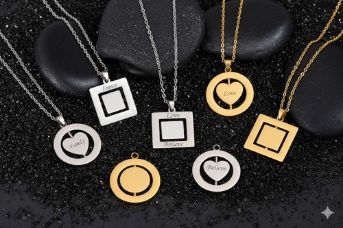 Collana con nome - , girevole