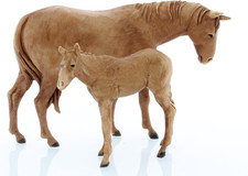 Cavallo E Puledro H. Max 5,5 Cm per Presepe Da Cm 8 Scala 1:22 – STANDARD 8 – St