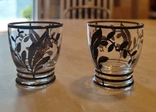 Coppia Di Bicchieri Decorati Per Liquore O Caffè 