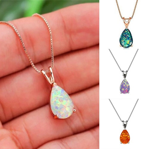 Collana goccia acqua placcata - collana,