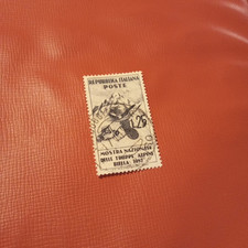 Repubblica Italiana Francobollo 1952 Truppe Alpine A Biella Usata