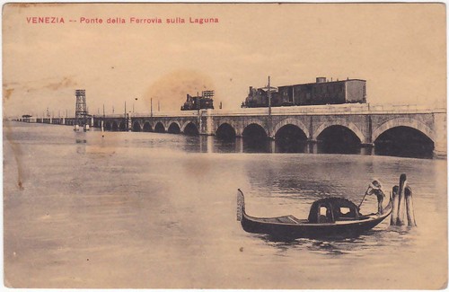 Venezia ponte della - -, ferrovia